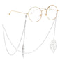 Classic Sunglasses Chain Hollow Leaf Pendant