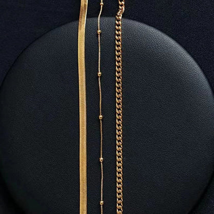 Flat Snake Breads Chain Anklet Jewelry