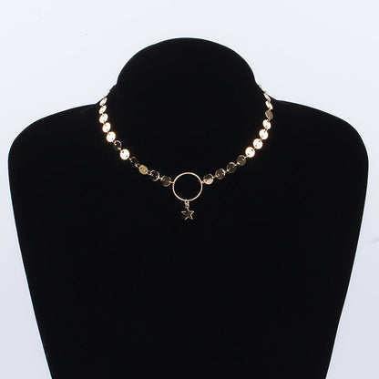 Small Coin Pendant Necklace