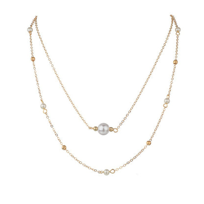 Double Layer Pearl Necklaces