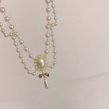 Multi Layer Pearls Necklace Women Choker Necklace