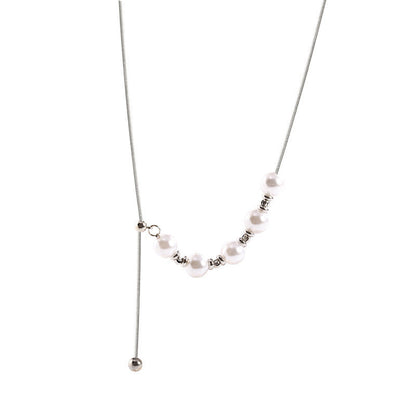 Long Fringe Pearl Necklaces Sweater Clavicle Chain