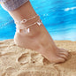 Multi-Layered Butterfly Charm Pendant Anklet Foot Chain
