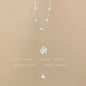 Titanium steel pearl clavicle necklace