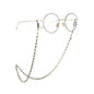 Reading Glasses Chain Women Black Beads Gold Eyeglass Lanyard Hold Straps