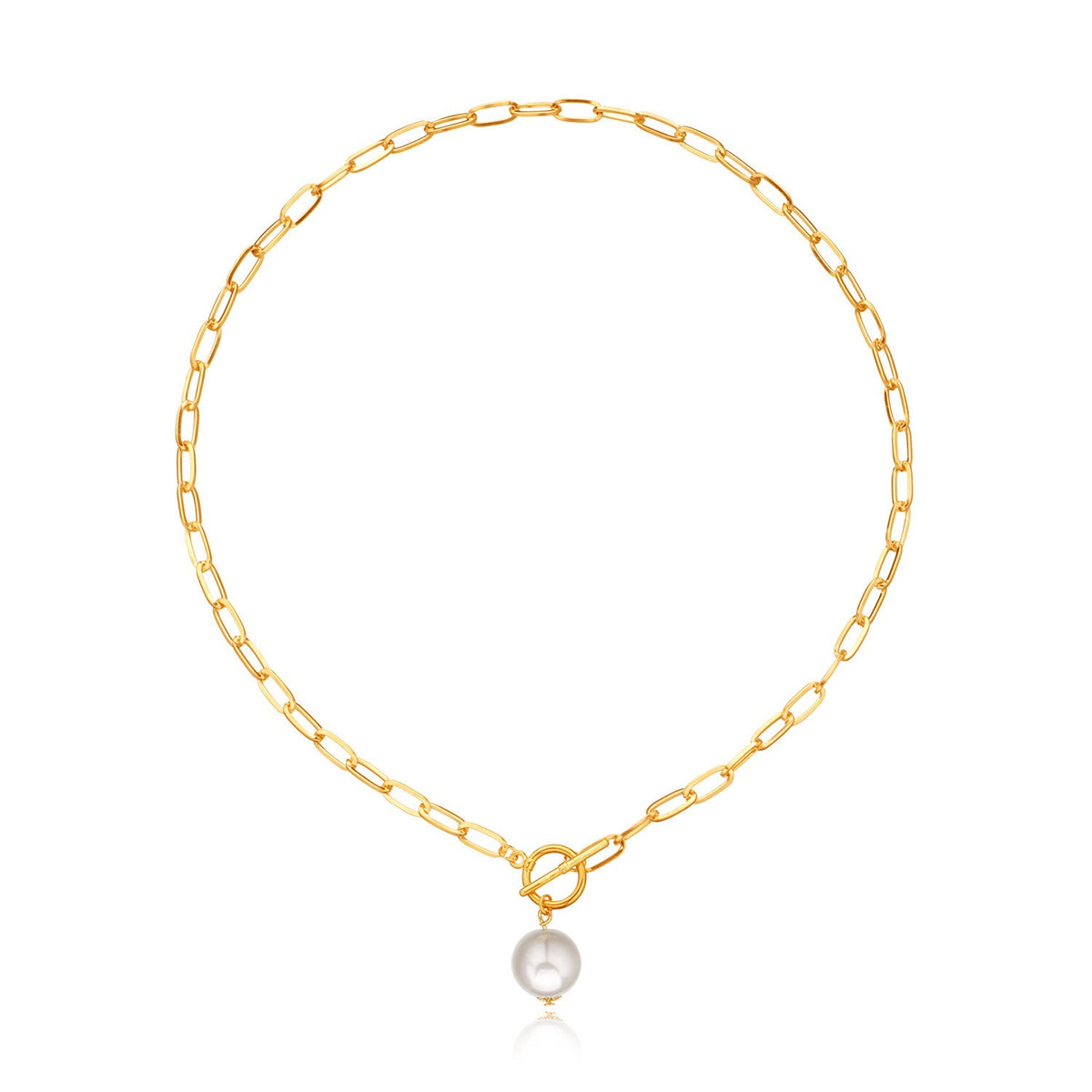 Baroque Pearl Pendant Choker Necklace