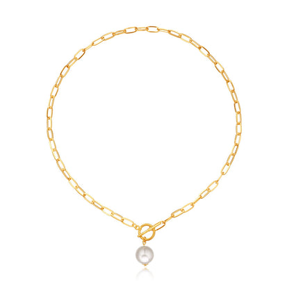 Baroque Pearl Pendant Choker Necklace