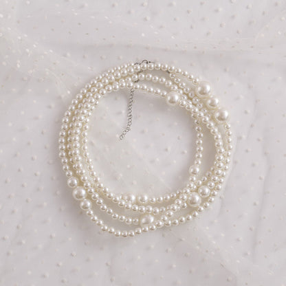 Vintage Simple Sweater Chain Classic Style Long Pearl Necklace
