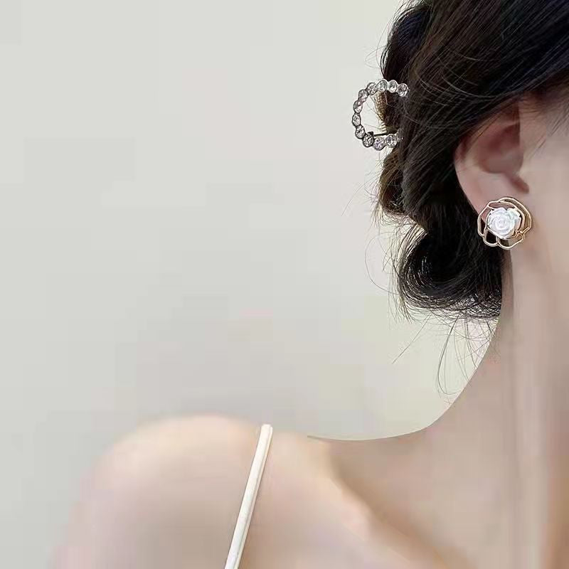Retro Rose Flower Earrings for Women