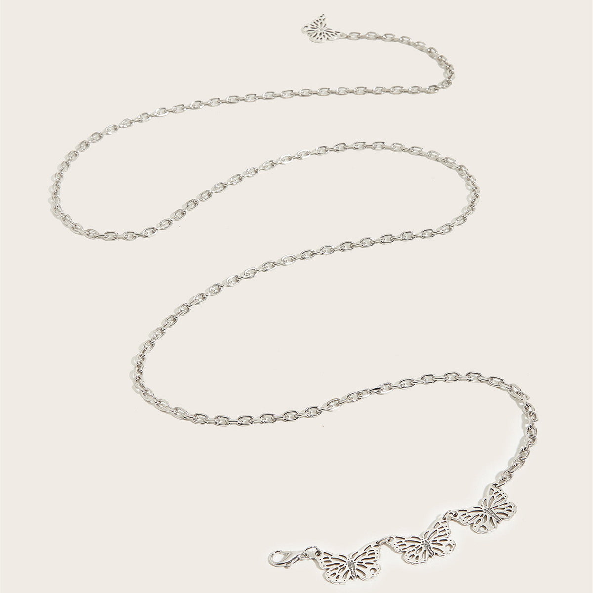 Waist Chain Belt Butterfly Metal Chain Belt
