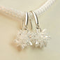 Handmade Long Tassels Flower Ball Crystal Hook Earrings