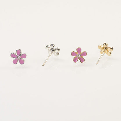 Cherry Blossom Stud Earrings Set