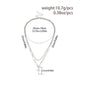 Vintage Multi Layer Chain Necklace Cross Pendant