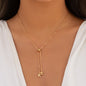 Pulling Pearl Chain Necklace for Women