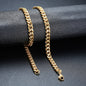 Men's Stainless Steel Epoxy Geometry Rectangle Stacked Necklaces
