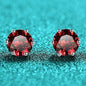 S925 Colorful Moissanite & CZ Classic 6-Prong Stud Earrings For Men Women Gift
