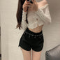 Rhinestone tassel Waist Pearl Body Chain