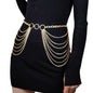 Multi-Layer Alloy Waist Chain Rhinestone Tassel Sexy Bikini Chain