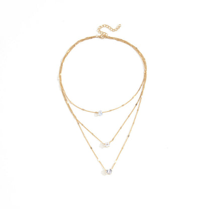 Multi-layer Fashion Heart Pendant Star Necklace for Woman