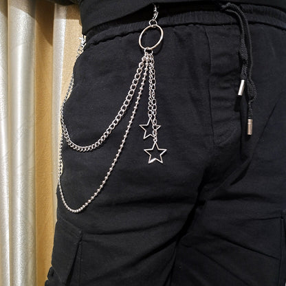 Multi-layer Metal Ring Lock Waist Chain