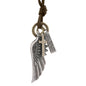 Men's Personality Angel Wings Cowhide Adjustable Simple Necklaces