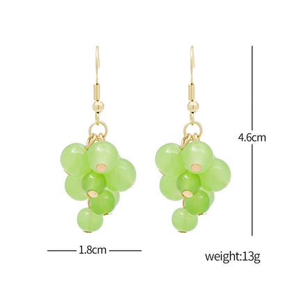 Sweet Lovely Fruit Earrings Pendant Grape Earrings