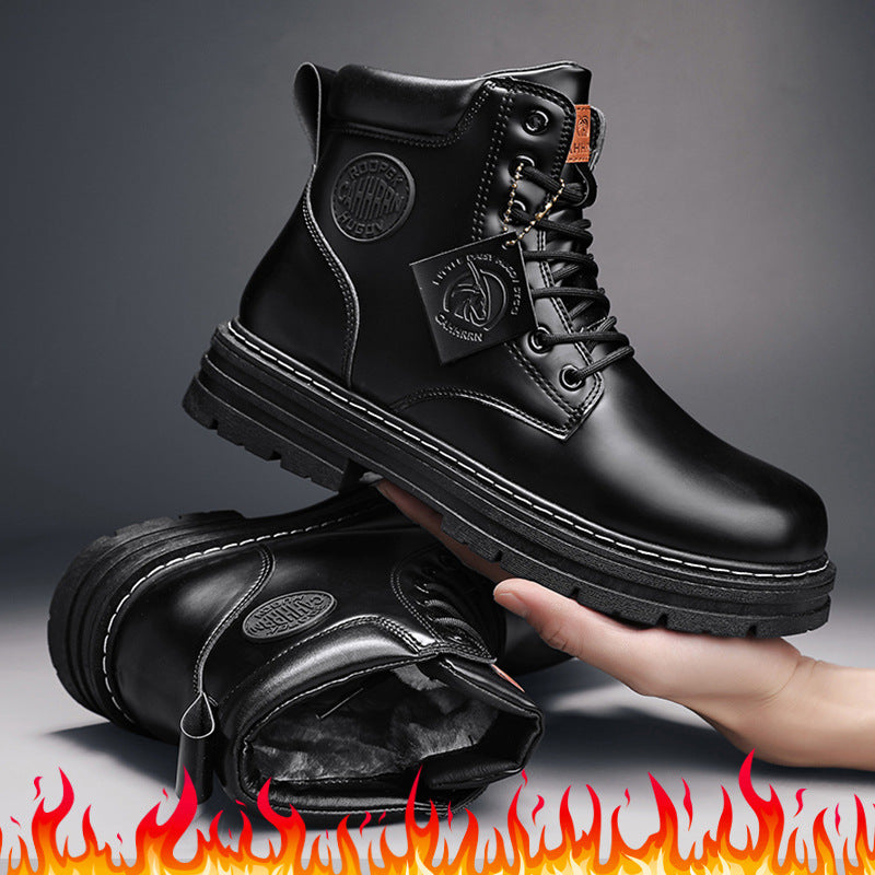 Short Fashion Seven-hole Overalls Boots