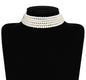 Layered Choker Pearl Necklaces Jewelry Set