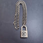 Men's Unlockable Matte Fog Sand Punk Vintage Necklaces