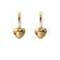Love Heart Charm Hoop Earring