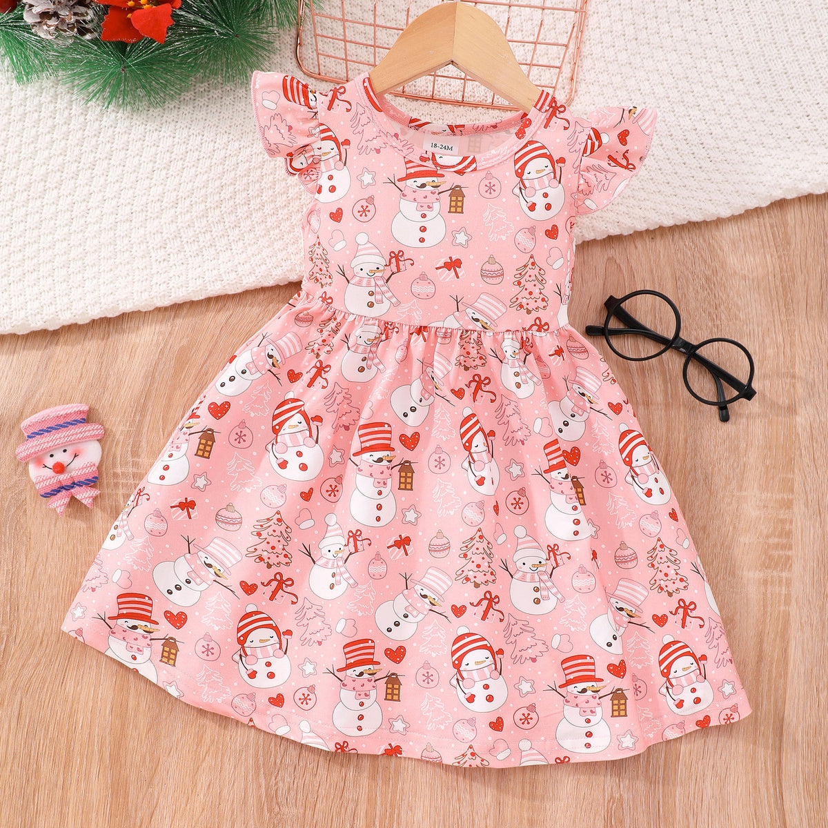 Halloween Christmas children's clothing print dresses