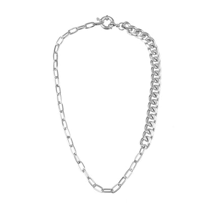 Double Paperclip Rope Chain Necklace Jewelry
