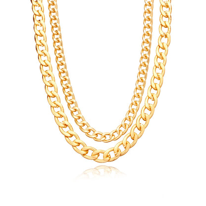 Cuban Chain Necklace Chunky Aluminium Chain