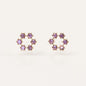 Rhinestone Ring Stud Earring