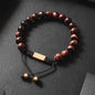 Amethyst Tiger Eye Elastic Rose Stone Agate Bracelets