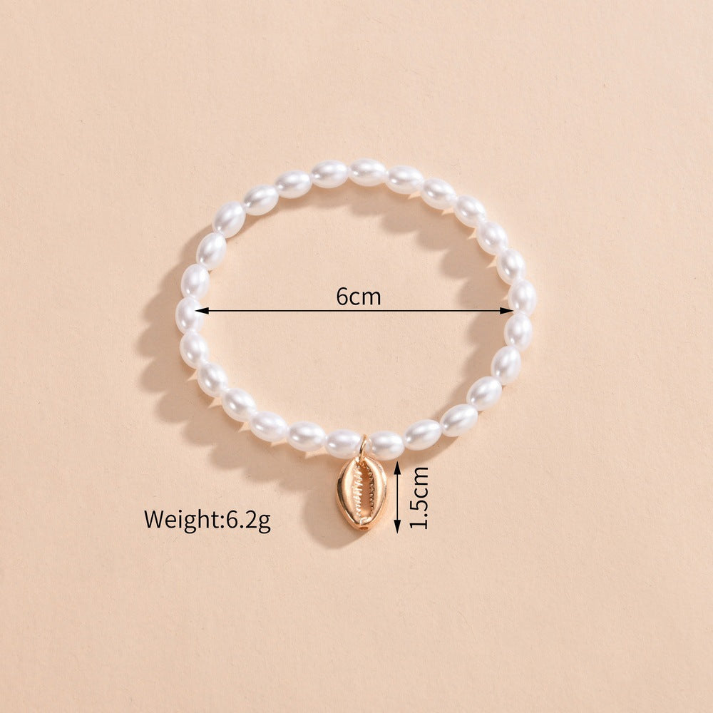 Pearl Shell Pendant Anklets Jewelry