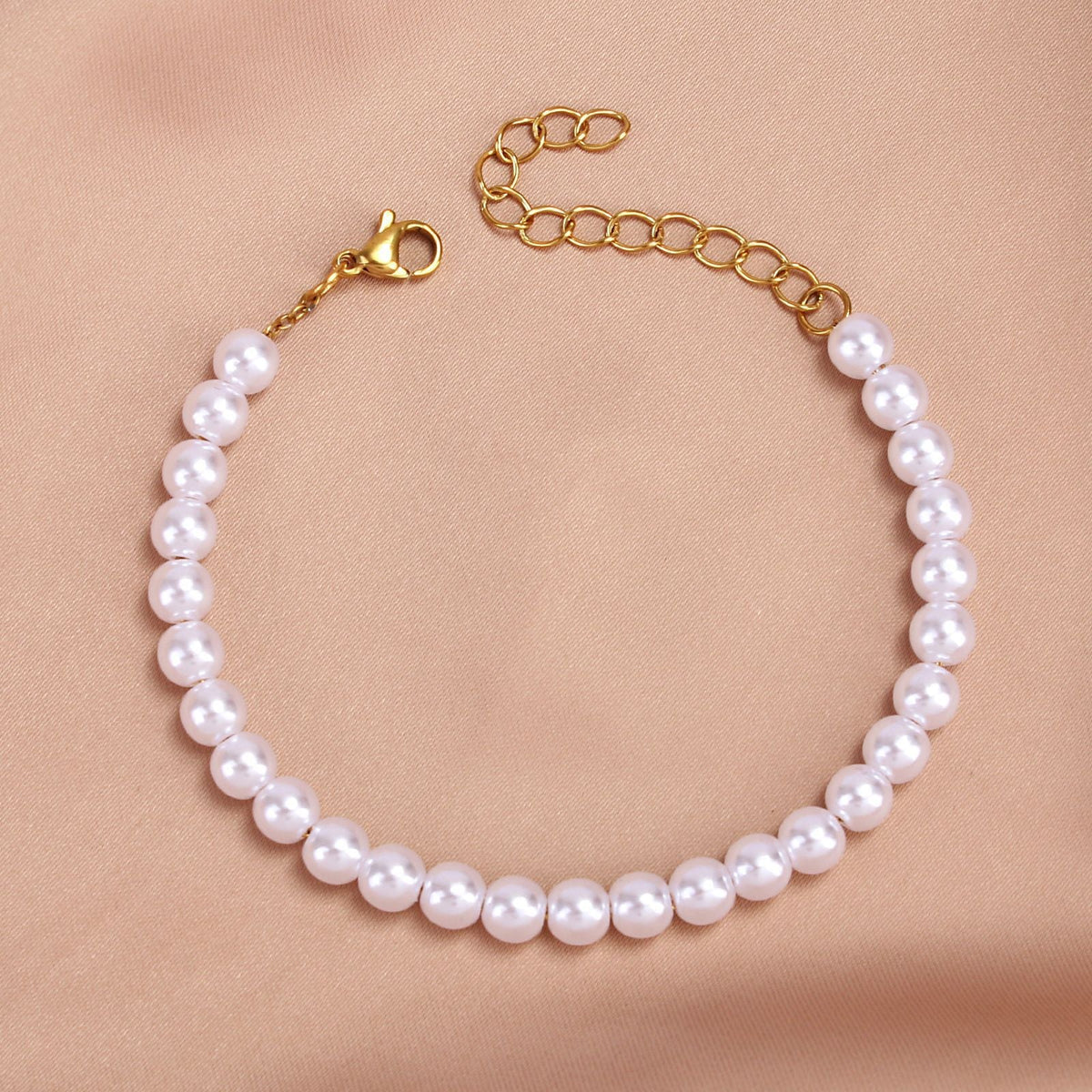 Beauty Pearl Beads Chain bracelet