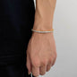 Hip Hop Iced Out Tennis Chain Bracelet, 18K Gold & White Gold Plated, 3–6mm CZ Iced Out Bling Jewelry