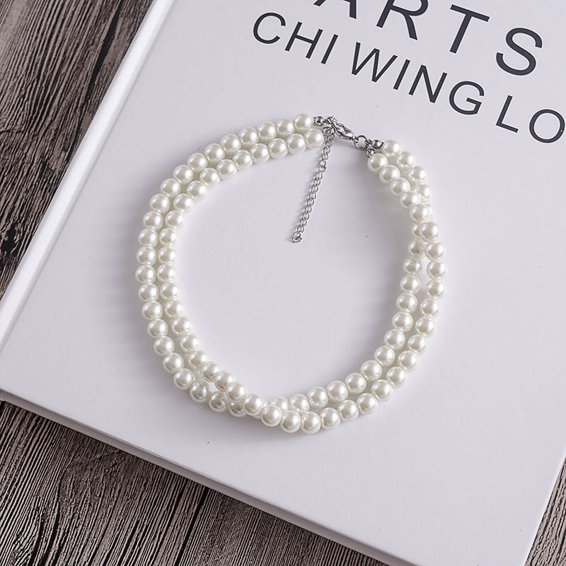 Glass Pearl Beads Women Necklace Customized Jewelry