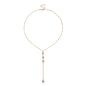 Rhinestone Chain Women Tassels Necklace