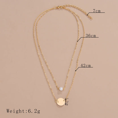 Women Imitation Pearl Chain Necklace
