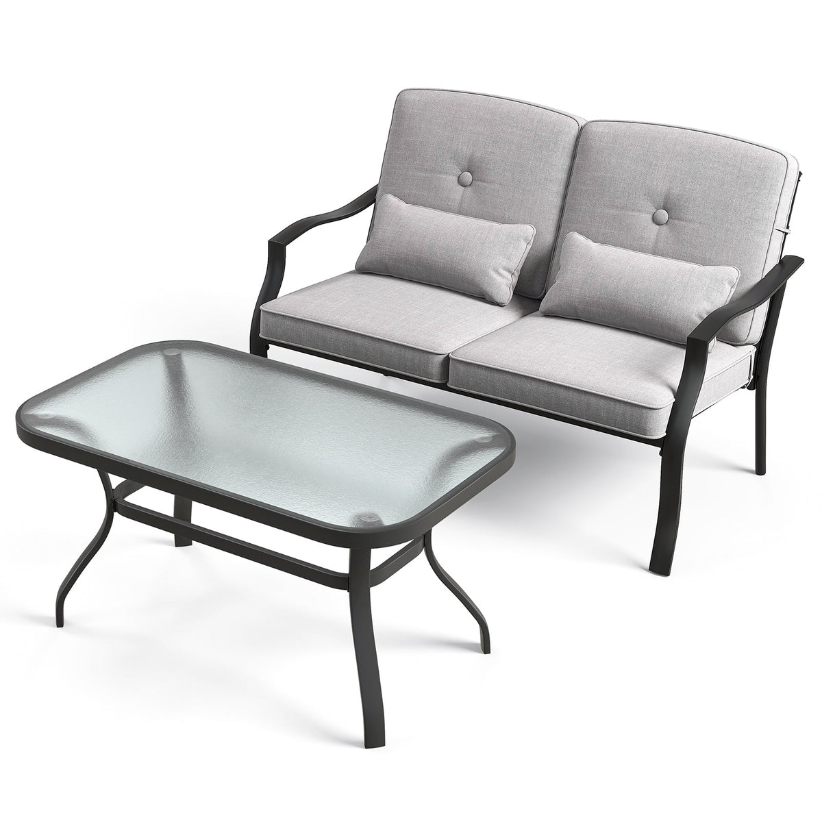 Outdoor Loveseat Chair Set with