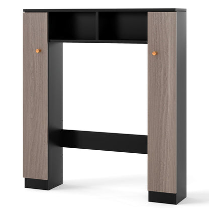 Over The Toilet Storage Cabinet with 2 Open Compartments and 4 Adjustable Shelves