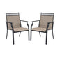 Patio Chairs Set of 2 with All Weather Breathable Fabric