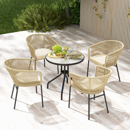 Patio Chairs Set of 4 with