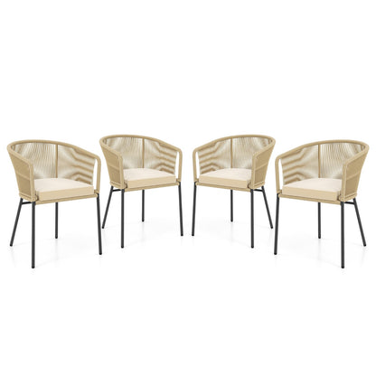 Patio Chairs Set of 4 with