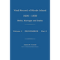 Vital Record of Rhode Island 1636-1850: Births, Marriages and Deaths: Providence - Paperback
