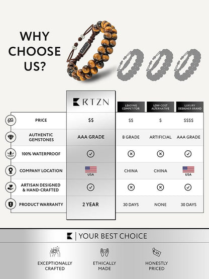 Tigers Eye Beaded Bracelet - Morocco
