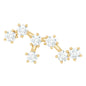 Diamond Leo Constellation Crawler Earring for Helix Piercing
