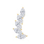 Marquise Diamond Crawler Earring for Helix Piercing